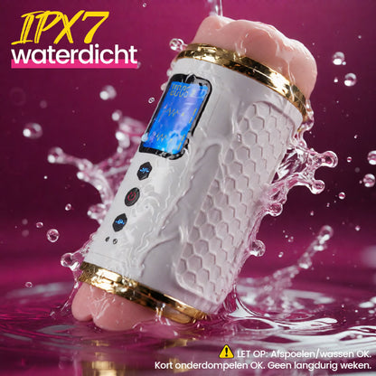 Throb - Dubbeluiteinde Vibrerende Uithoudingstrainer Edging Vertragings- & Duurzaamheidsbouwer Mannen Masturbator