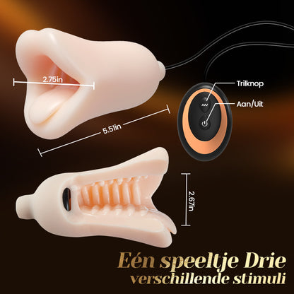 【Verzending op 10 juni】Reina - 10 vibraties eikel trainer Orale seks Precisietraining