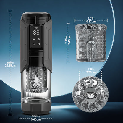 King - 100% waterdichte 4-in-1 automatische masturbator voor mannen