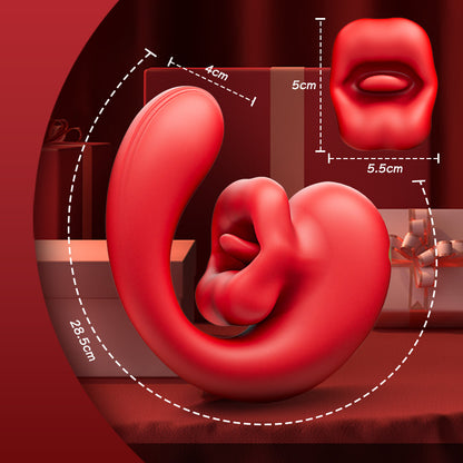 Little Rose - 10-frequentie beet, 10-frequentie vibratie, ultrazachte vrouwelijke vibrator