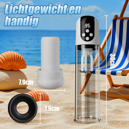 Wave - 5 Zuigmodi 9 Vibratiemodi Vacuümzuiging Glansmassager Penispomp