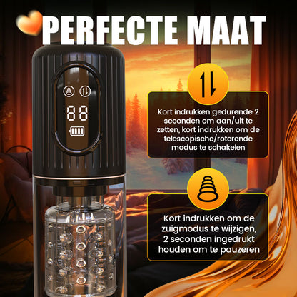 【Proef iets nieuws】Aisia-4 Zuig 5 Stuwende Roterende 3 in 1 Orale Seks Stroker