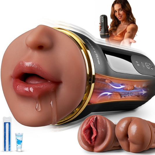 Bestvibe Pro‑ 3 verwisselbare hulzen, drie unieke genotsbelevingen, mannelijke masturbator, 5 zuig‑ & 10 trillingsmodi