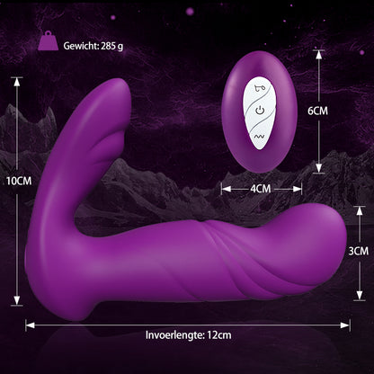 DEMON Anale Vibrator 10 Telescopiche 10 Vibrerende Prostaat Stimulator